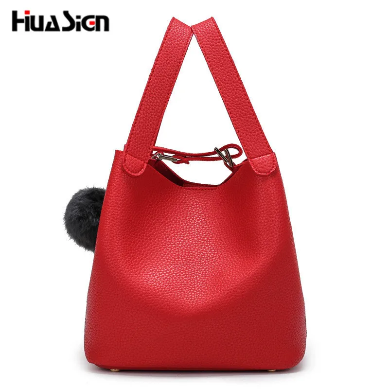 Huasign Top Handle Women Bags Fashion PU Women's Handbags Black Women