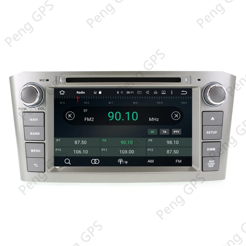 Clearance Android 9.0 Car DVD player GPS Navigation Multimedia Stereo For Toyota Avensis T25 2002-2008 Bluetooth Radio Audio Headunit 14