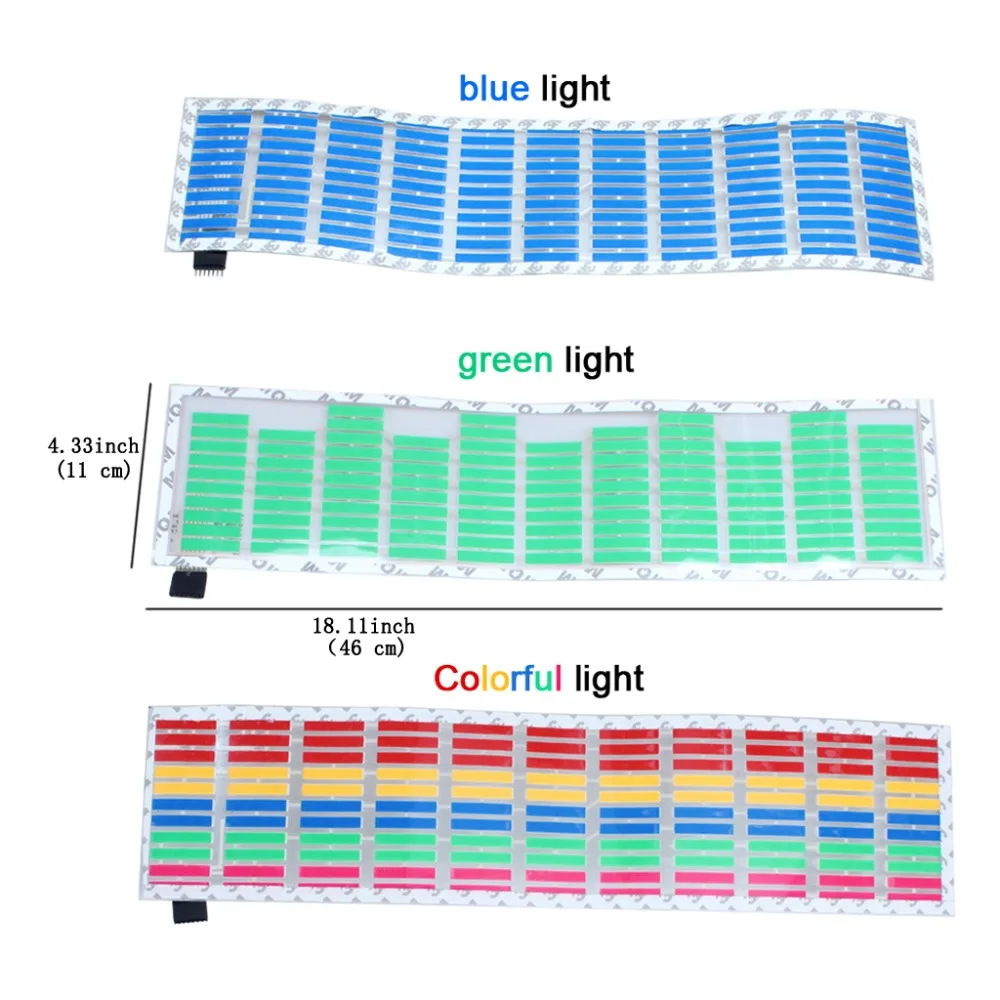 Автомобильный Автомобильный музыкальный ритм измененный Jumpy стикер светодиодный светильник-вспышка лампа Активированный эквалайзер EL лист заднего стекла стильная классная наклейка