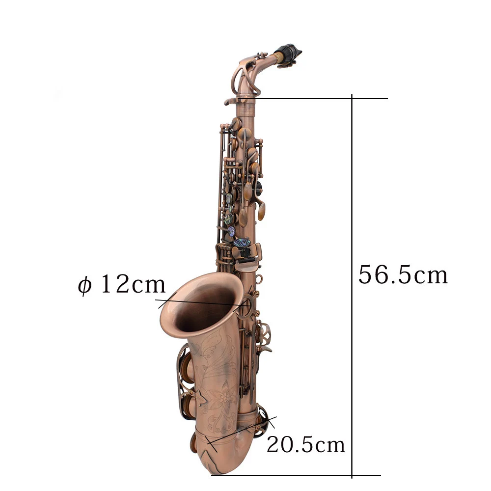 1 * Alto Saxophone 1 * Saxophone Neck 1 * Mouthpiece 1 * Mouthpiece Cap 1 *  Sax Strap 10 * Reeds 1 * Sordine 3 * Cleaning Cloth 1 * Cleaning Rod 1 *  Brush