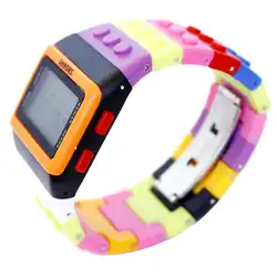 Цифровые наручные часы Новая мода Красочные Для мужчин Для женщин LED силиконовой лентой цифровые часы лучший бренд класса люкс #29