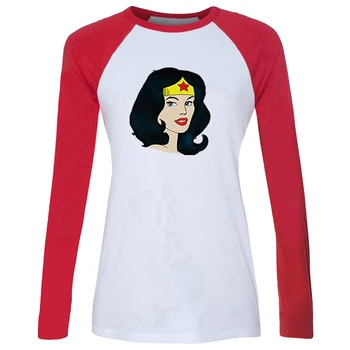 

DC Diana Prince Wonder Woman Stars Head portrait Animation Clock Black White Gray Design Women's Lady Print T-Shirt Graphic Tee