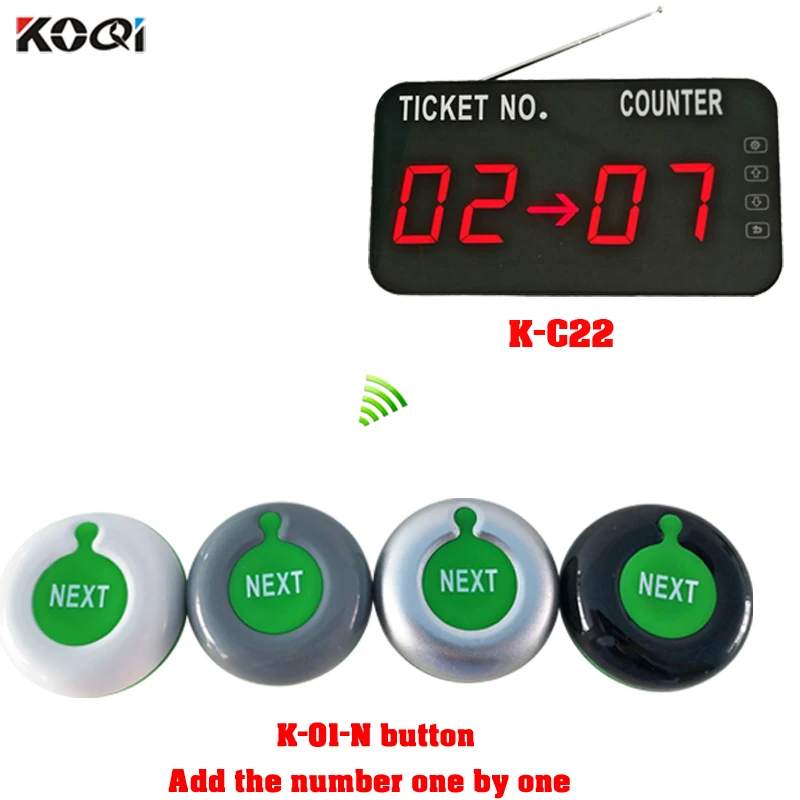 

Queue Call System Wireless Take A Number System with Queue Number Display