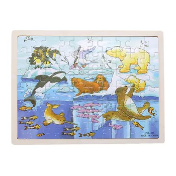 

Cute Wooden Puzzle Toy Cartoon Creative Educational Baby Kids Funny Jigsaw Children Gift Early Education Toys