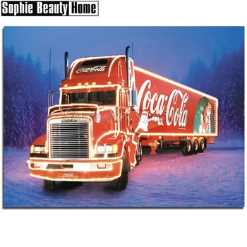 

Full 5D DIY Diamond Painting Cross Stitch Light Trucks On Snow Diamond Embroidery Pattern Diamond Mosaic Needlework Gift 191041