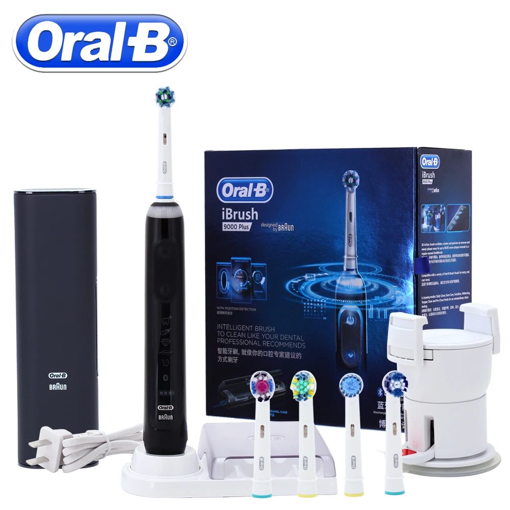 

Oral B iBrush 9000 Plus Ultrasonic Electric Toothbrushes Rechargeable With Blue Tooth Oral Care Deep Clean Electric Tooth Brush