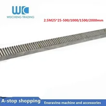 1pc Mod2.5 spur Gear rack right teeth 25x25 length 500/1000/1500/2000mm 45# steel CNC parts modulus2.5 M2.5 1pc Mod2.5 spur Gear rack right teeth 25x25 length 500/1000/1500/2000mm 45# steel CNC parts modulus2.5 M2.5