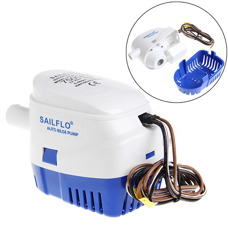 

1100GPH 12V Boat Marine Automatic Submersible Bilge Auto Water Pump Float Switch Pump