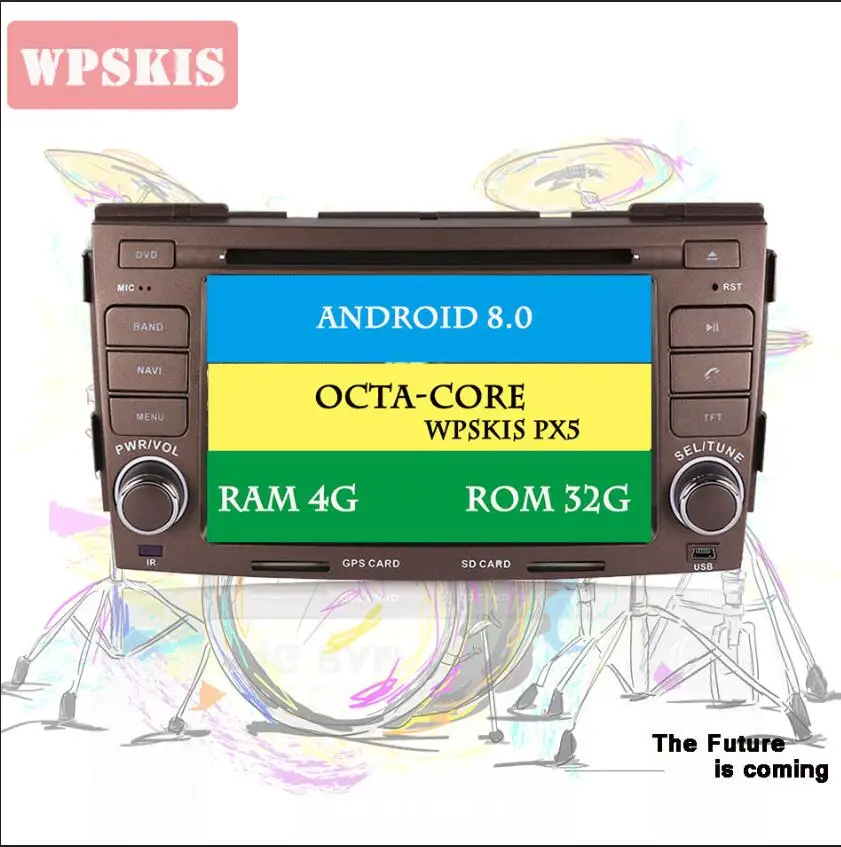 Android 9,0 Восьмиядерный 4+ 64G Автомобильный dvd-плеер для hyundai SONATA NF 2008 2009 2010 gps-навигация, радио, стерео DAB аудио мультимедиа - Цвет: 8.0 octa core