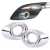 Beler 1 Paia Car styling Argento Cromato Anteriore Della Luce di Nebbia lampada Anello di Copertura Trim Misura per Mazda 3 M3 Axela 2017