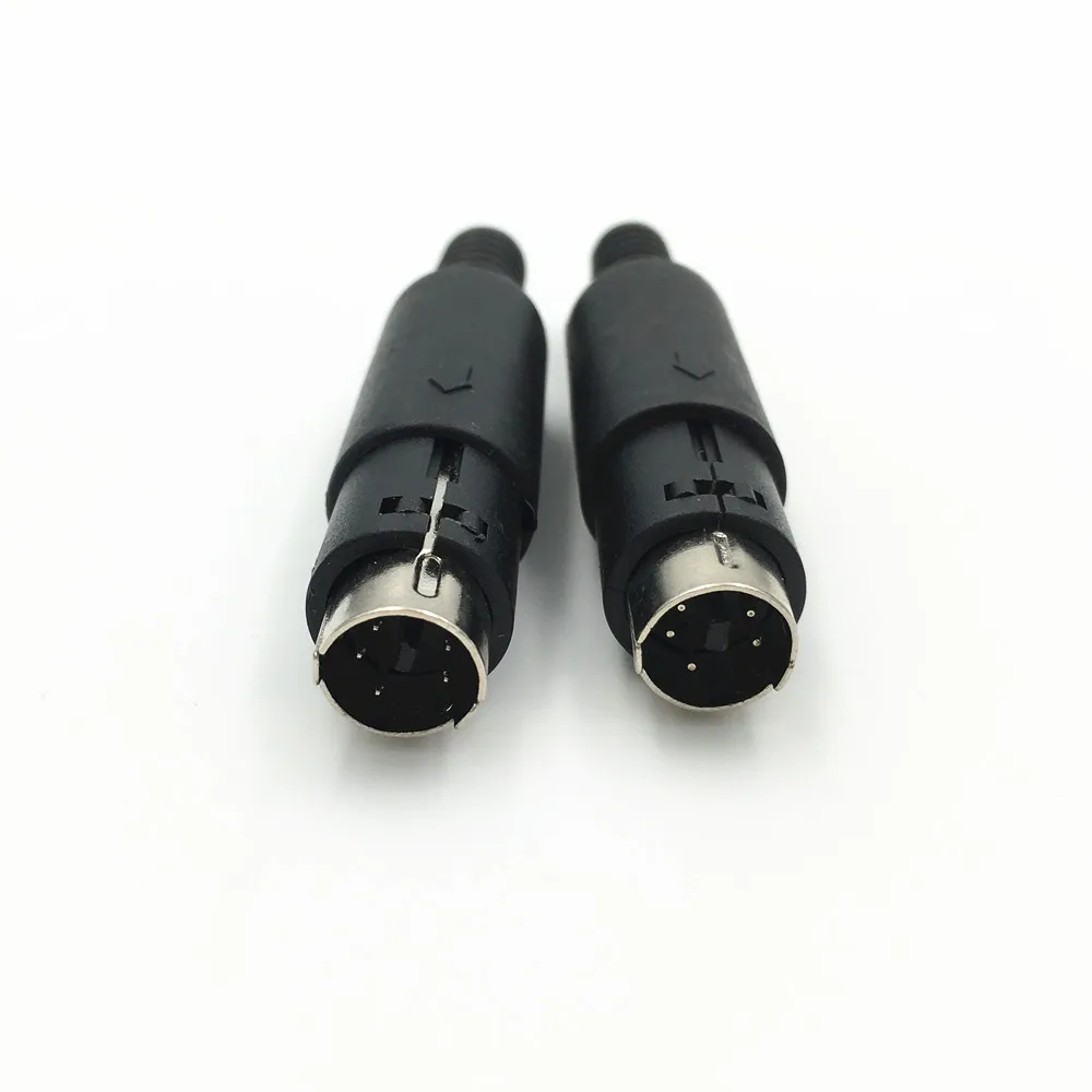 Штепсельная вилка Mini 3 4 5 6 7 8 9 Pin Din с пластиковыми магнитными паяльными кабелями