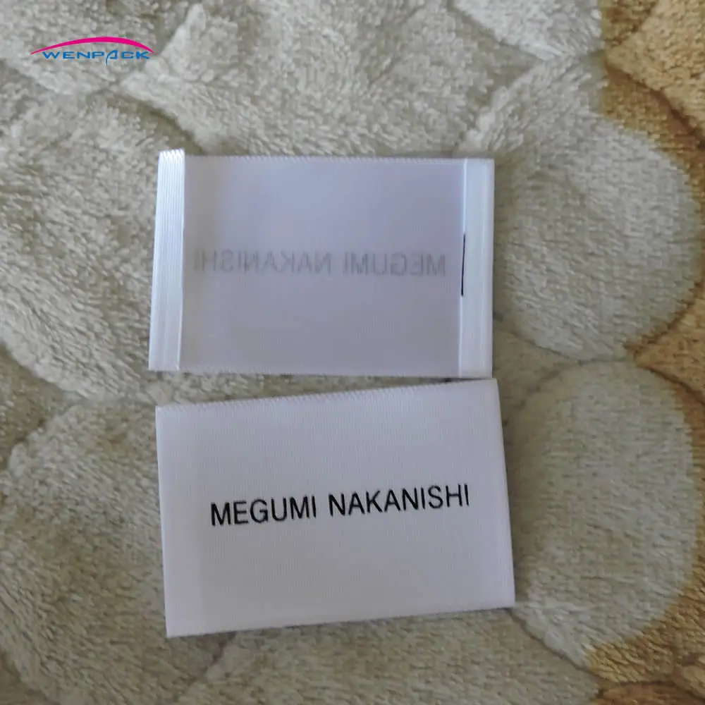 

custom printed logo cloth tag /woven label/garment tag/wash care label/care tag