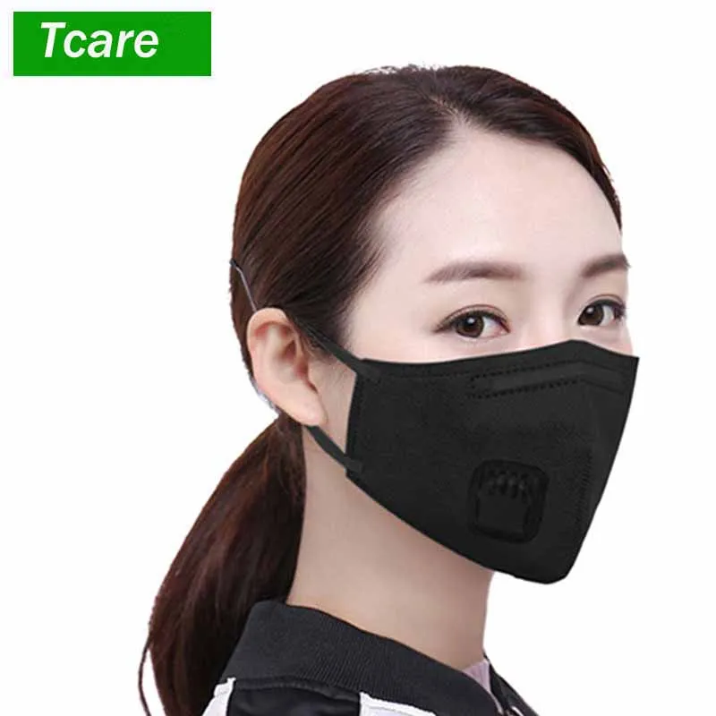 

2Pcs/Set Fashion Respirator Mask With Breathing Valve Washable Cotton Activated Carbon Filter Mouth Masks Exo Anti Dust Allergy