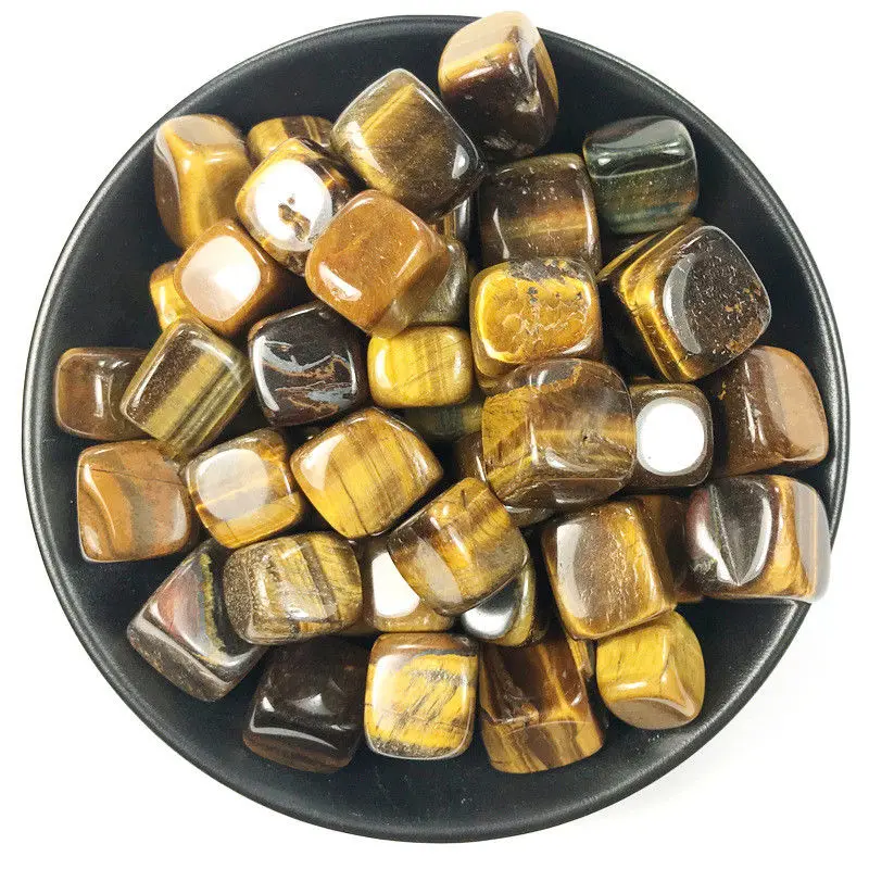 

Wholesale 100g Natural Cube Yellow Tiger Eye Tumbled Stone Healing Reiki Crystal Chakra Drop Shipping Quartz Crystals