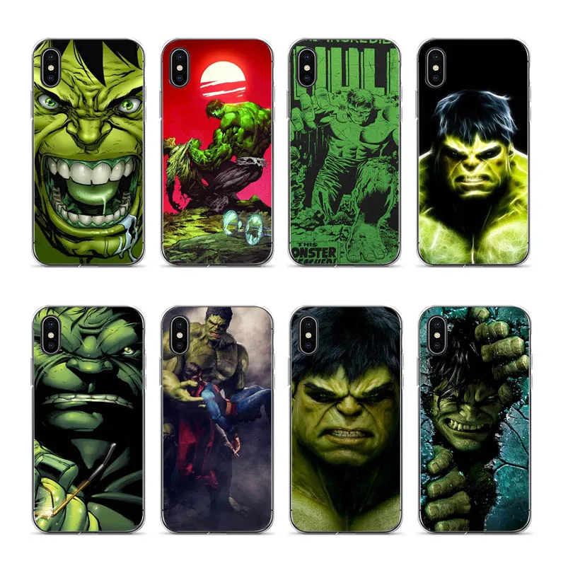 

OUTMIX Incredible hulk Silicon Printing Case capa For iPhone X XS max XR 6 6plus 7 7plus 8 8plus 5 5S SE dropshipping case