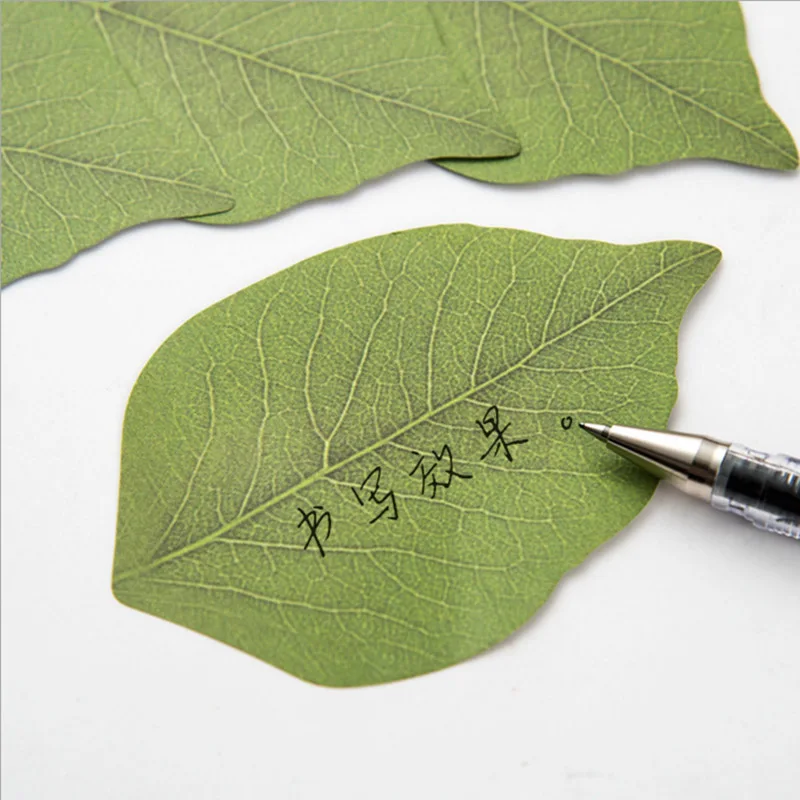 

Cute Kawaii Memo Pad Creative Leaf Paper Sticky Notes For Kids Gift Novelty Item Korean Stationery Office School Supplies