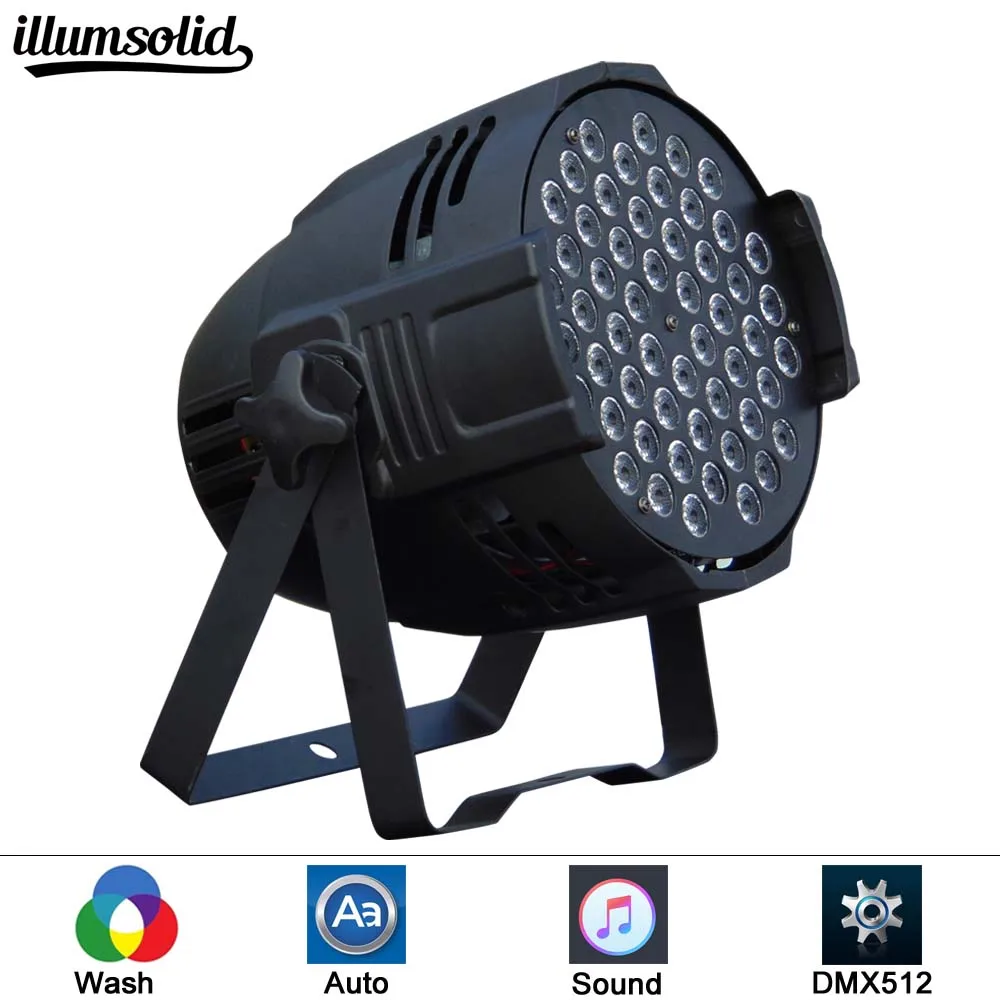 

led par lights 54x3W DJ Par LED RGBW Wash Disco Light DMX Controller effect Fast Shipping