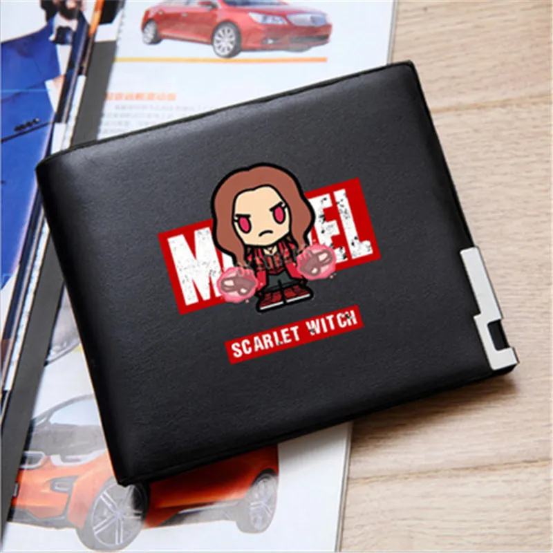 Marvel's The Avengers ID Card Short Long Wallet Purse Bag PU Leather Printing Wallet Money Bag Card Holder Long Purse Gift - Цвет: Style 5