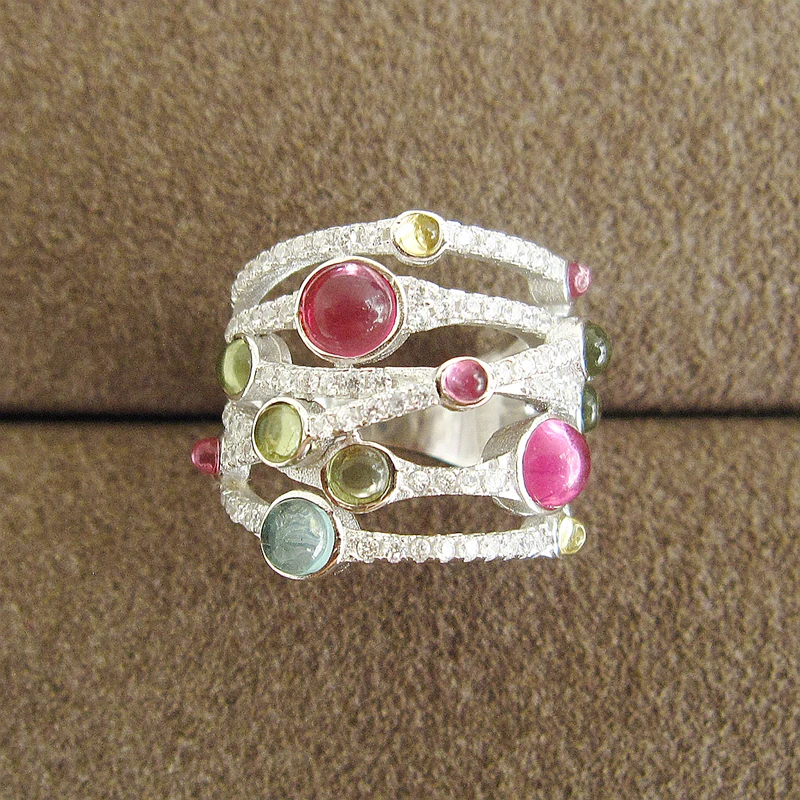 

Marquise Fashion AAA cubic zirconia Classic colourful zircons inlaid with wide surface rings ,shinning, for women.RC020