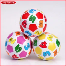 Новое поступление Для детей развивающие игрушки ребенок учится Цвета и номер резиновый мяч игрушка Забавная детская игрушка