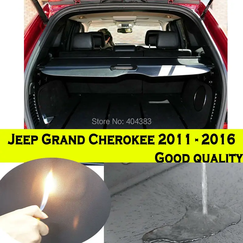 

good Black Retractable Rear Trunk Cargo Luggage Security Shade Cover Shield for for Jeep Grand Cherokee 2011 - 2016