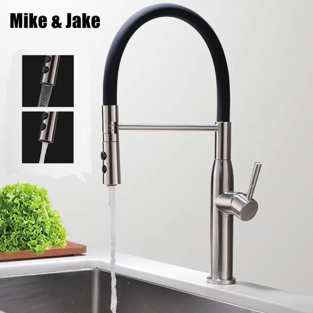 Special Price Free pb Stainless steel 304 Pull down black kitchen mixer healthy kitchen faucet lead free sink tap kitchen mixer tap 304 tap