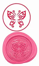 Butterfly Custom Logo Luxury Vintage Wax Seal Stamps Kit Wedding Invitation Sealing Stamps Gift