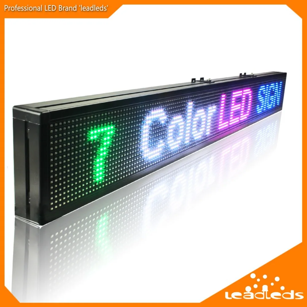 49x6 дюймов LED Дисплей доска закрытый программируемый прокрутку сообщение привело знак для Бизнес и хранить-rgb полный цвет сообщение