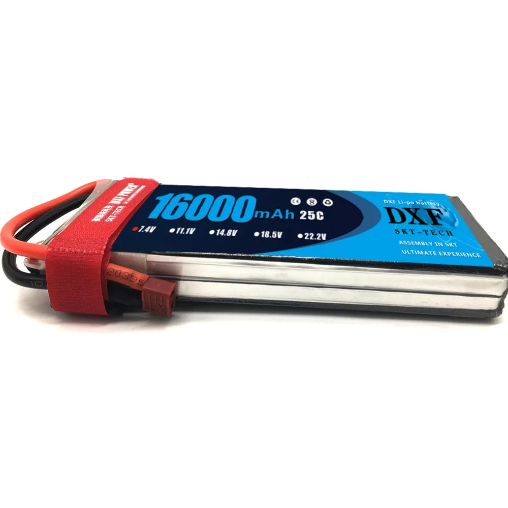 Аккумулятор DXF Lipo FPV Для дрона 16000 мАч 7 4 В 25 °C макс. 50 игрушки и хобби для