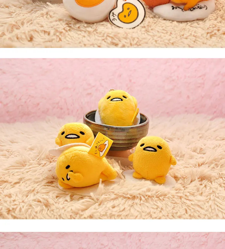 Мультфильм Gudetama кукла-подвеска Мини мягкая игрушка вручение украшения ленивое яйцо кукла для детей Gif t s