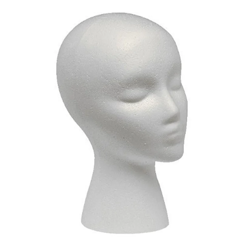 Hot Female Styrofoam Foam Mannequin Manikin Head Model Hat Glasses Display Wig Stand Rack | Дом и сад