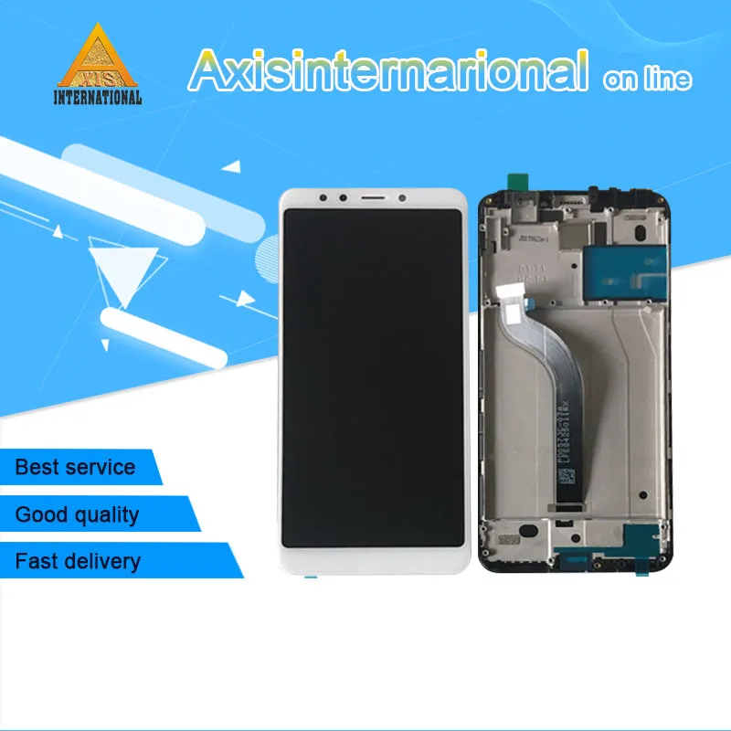 Axisinternational For 5 7 Xiaomi Redmi 5 LCD screen display Touch panel Digitize with frame For