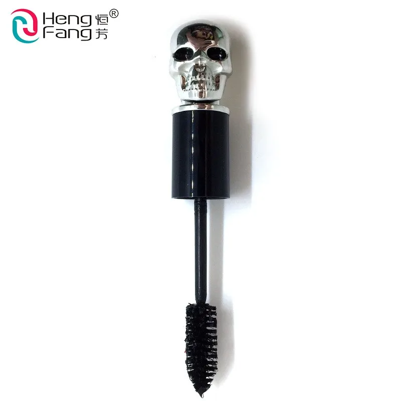 HengFang brand ink black mscara makeup skull shape MAX colossal Lengthening cilia waterproof Curling mascaras thick cosmetics