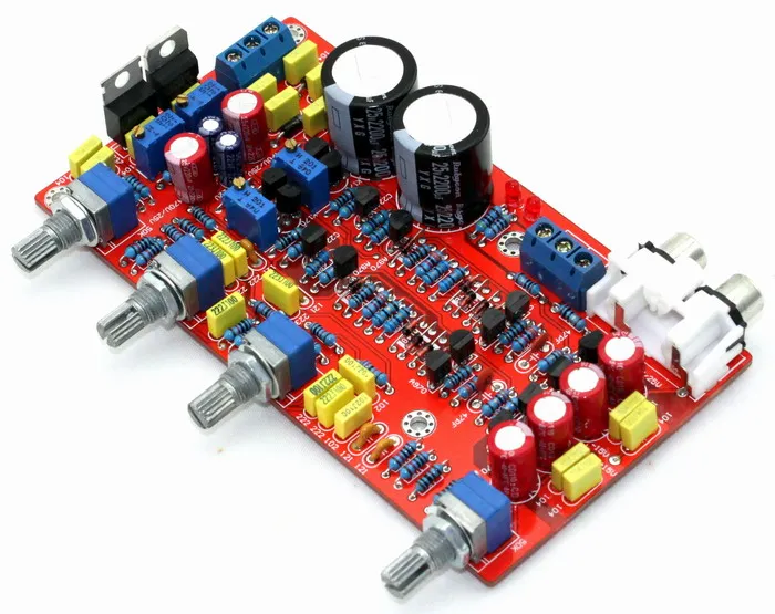 Плата предварительного усилителя J74 + K170 A970 C2240 тональные пластины (схема Marantz)