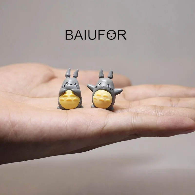 Baiufor миниатюрные милые фигурки Тоторо волшебные садовые пластиковые ремесленные