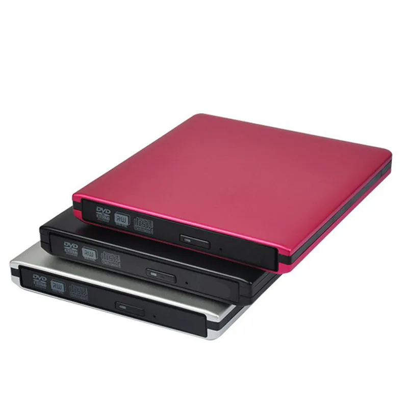 Aluminum case USB3.0 External DVD burner Optical drive / Hard disk swap External burner Optical drive Notebook Drive Silver