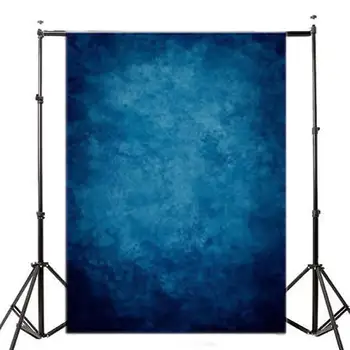 

5X7FT Dark Blue Photography Background Mysterious Gradient Blue Wedding Birthday Christmas Backdrop For Photo Studio Props