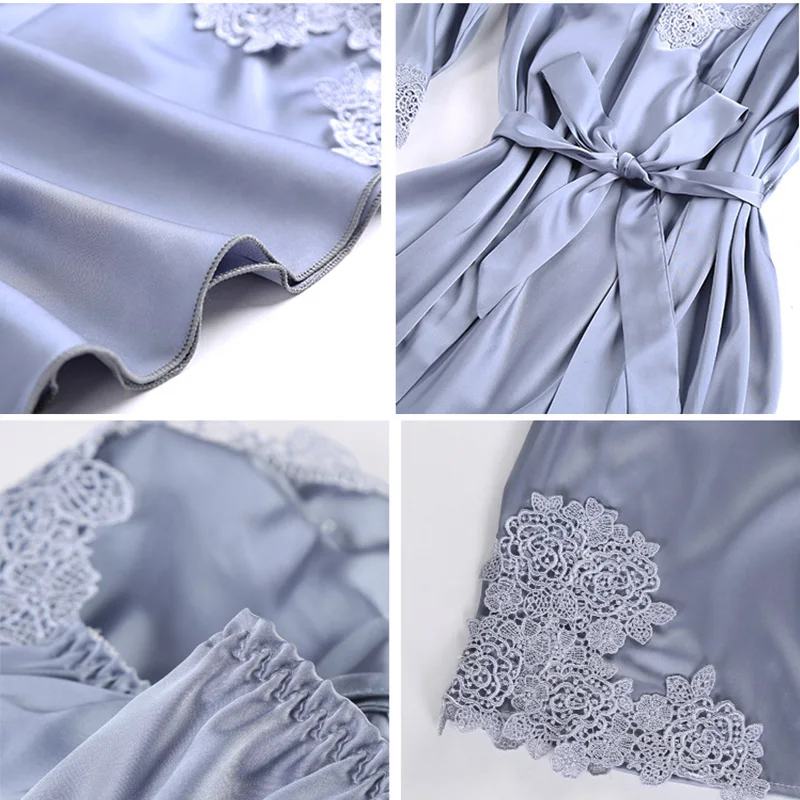 Faux Silk sleepwear women1