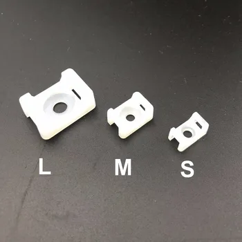 Cable de red de nailon de plástico autoblocante, soporte de Base de sujeción con cremallera 1