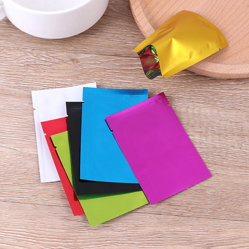 

20pcs 6*9CM Colorful Aluminum Foil Bag Food Savers Retail Packaging Tool Vacuum Sealer Storage Pouches Kitchen Accessories