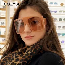 Квадратные Солнцезащитные очки больших размеров для мужчин и женщин,, роскошные брендовые Винтажные Солнцезащитные очки, мужские очки с большой оправой, черные солнцезащитные очки UV400