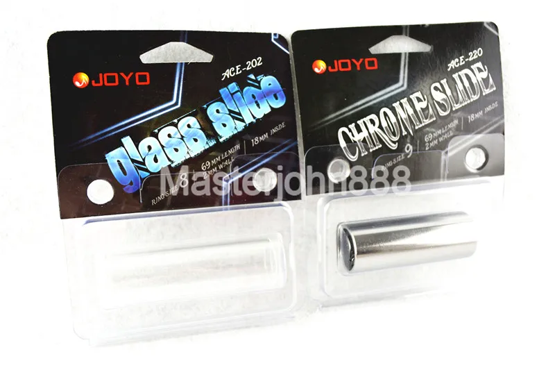 

JOYO ACE-202/220 Guitar Chrome Stainless Steel Metal Slide Glass Slide For Acoustic/Electric Guitar Blues Folk Music
