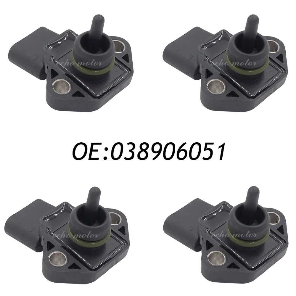

4PCS 2.5 BAR Manifold Absolute Pressure MAP Sensor For SEAT ALHAMBRA AROSA CORDOBA IBIZA 3 LEON TOLEDO 2 1.4 1.8 1.9 038906051