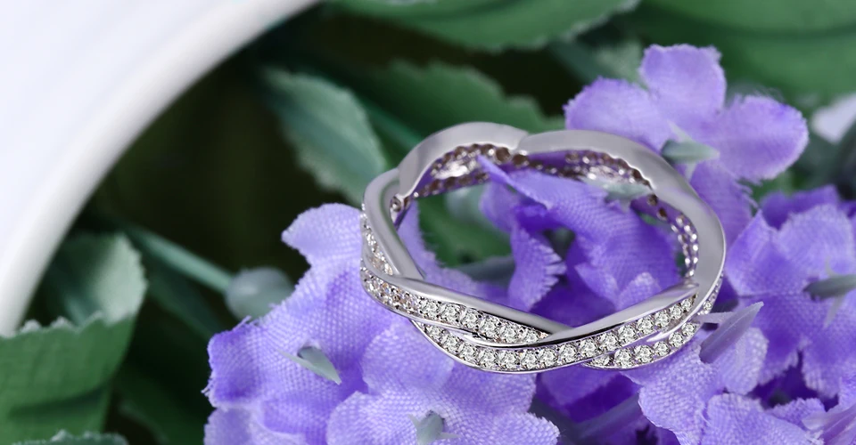 X& P модные 925 пробы, серебряные плетеные кольца для мужчин и женщин, прозрачные подлинные кольца для мужчин и женщин