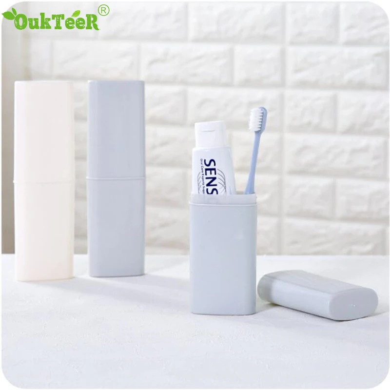 Portable Travel Toothbrush Toothpaste Holder Box Case Household Storage Cup Outdoor Camping