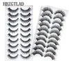 Kit de maquillage de cils 3D naturels, 38 Styles, 5/10 paires de faux cils 100% vrai vison, extensions de cils doux ► Photo 1/6