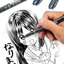 10 цветов Профессиональный Манга Аниме художественные маркеры граффити художественная кисть авторучка Маркеры цвета "металлик" для рисования офисные школьные принадлежности