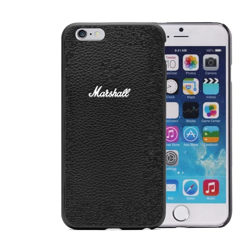 Пластиковый жесткий чехол для телефона Marshall Amplification Amp Music Sound drums Bongos для iPhone 5, 5S, 6, 6 S, SE, 7, 7 Plus, 6S Plus, черный чехол