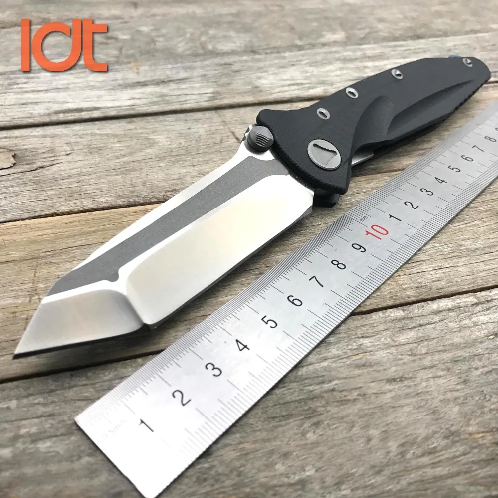 Comprar Cuchillo plegable LDT Delta Force D2 Blade G10 mango Camping exterior cuchillos de bolsillo táctico militar de caza herramienta EDC