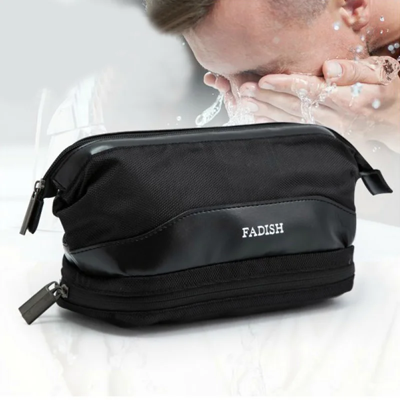

QEHIIE Cosmetic Bag Men Waterproof Makeup Bag Travel Organizer Cases Cosmetologist Cases Wash Toiletry Toilet Bag